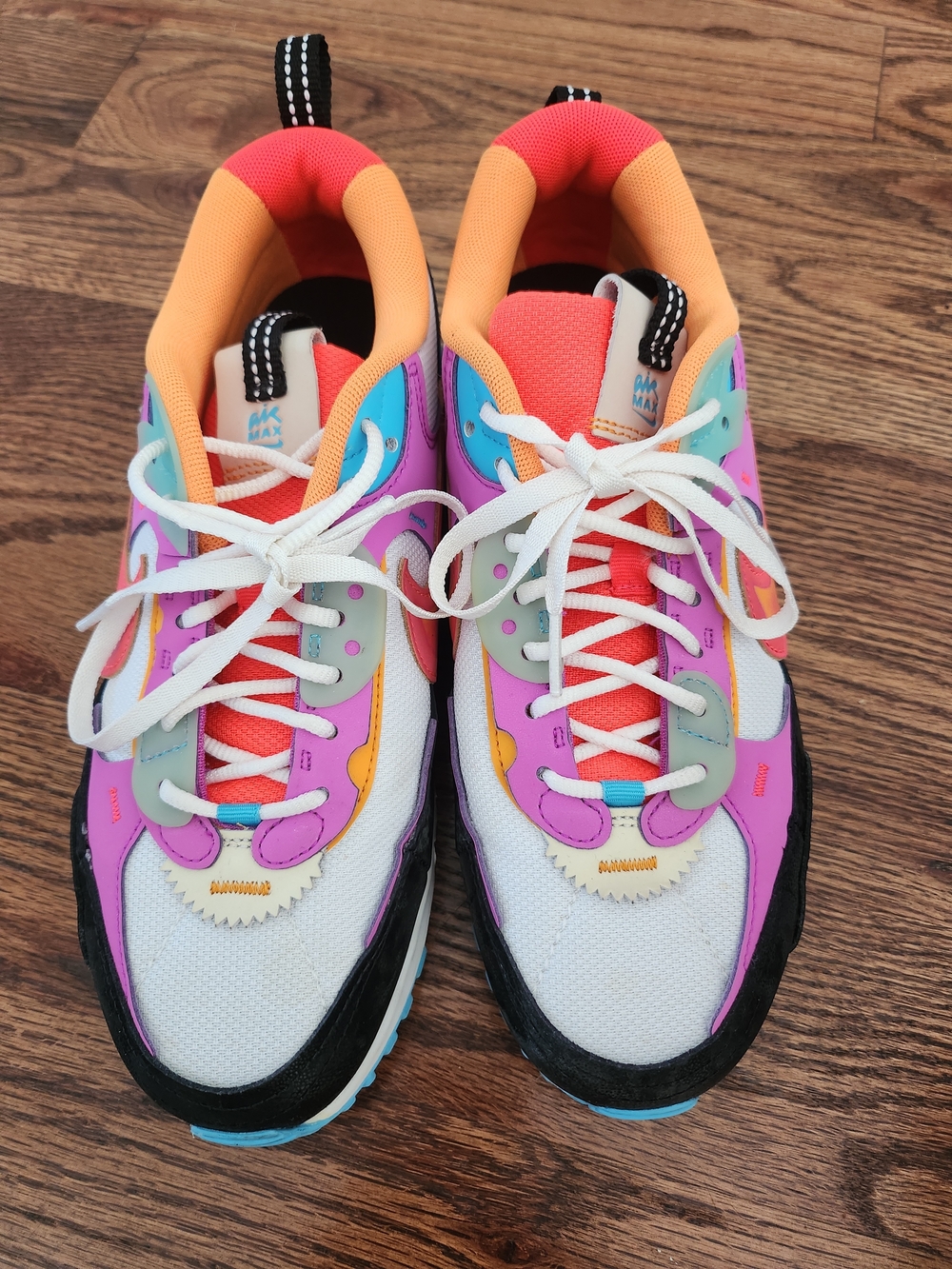 Nike Women9s Multicolor Athletic Sneakers - Pink, Orange, Aqua, Purple